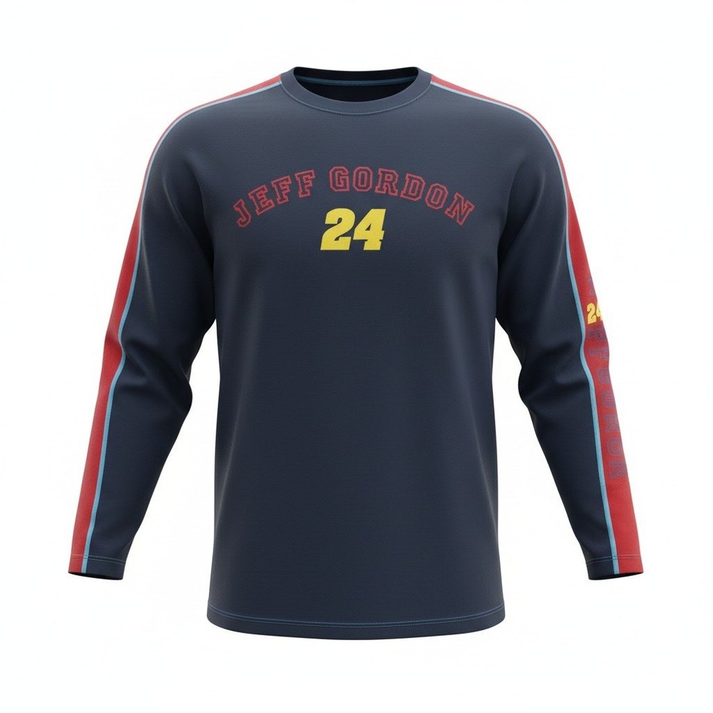 Winners Circle Jeff Gordon Long Sleeve Shirt Mens XXL Blue NASCAR Racing 24 Tee